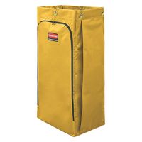 Rubbermaid 1966888 Executive 30 Gallon Black High Capacity Vinyl-Lined  Canvas Housekeeping Cart Bag